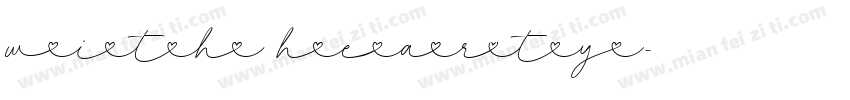 With Hearty字体转换
